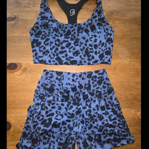 Bombshell Sportswear Other - Bombshell Sportswear Blue Leopard Set - Medium SOLD OUT!!!